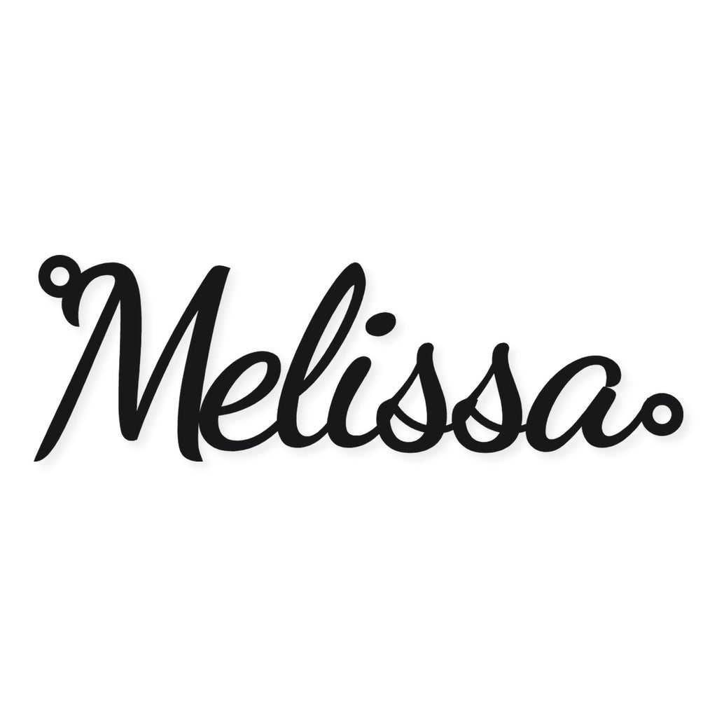 Personalisierter Namens-Schriftzug in Metallschild-Optik